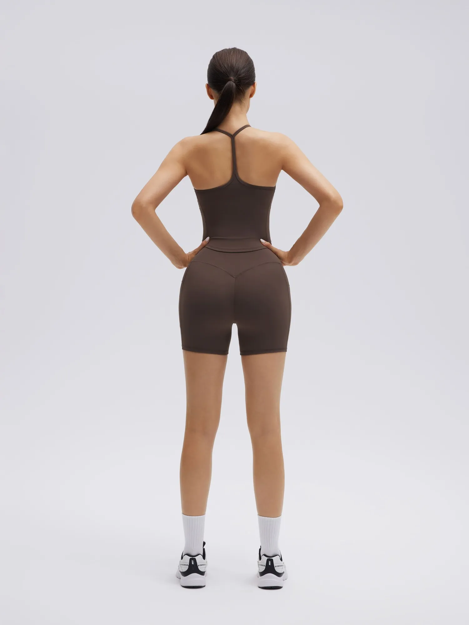 Y back strap Shorts Outfits Workout Sets - Image 17