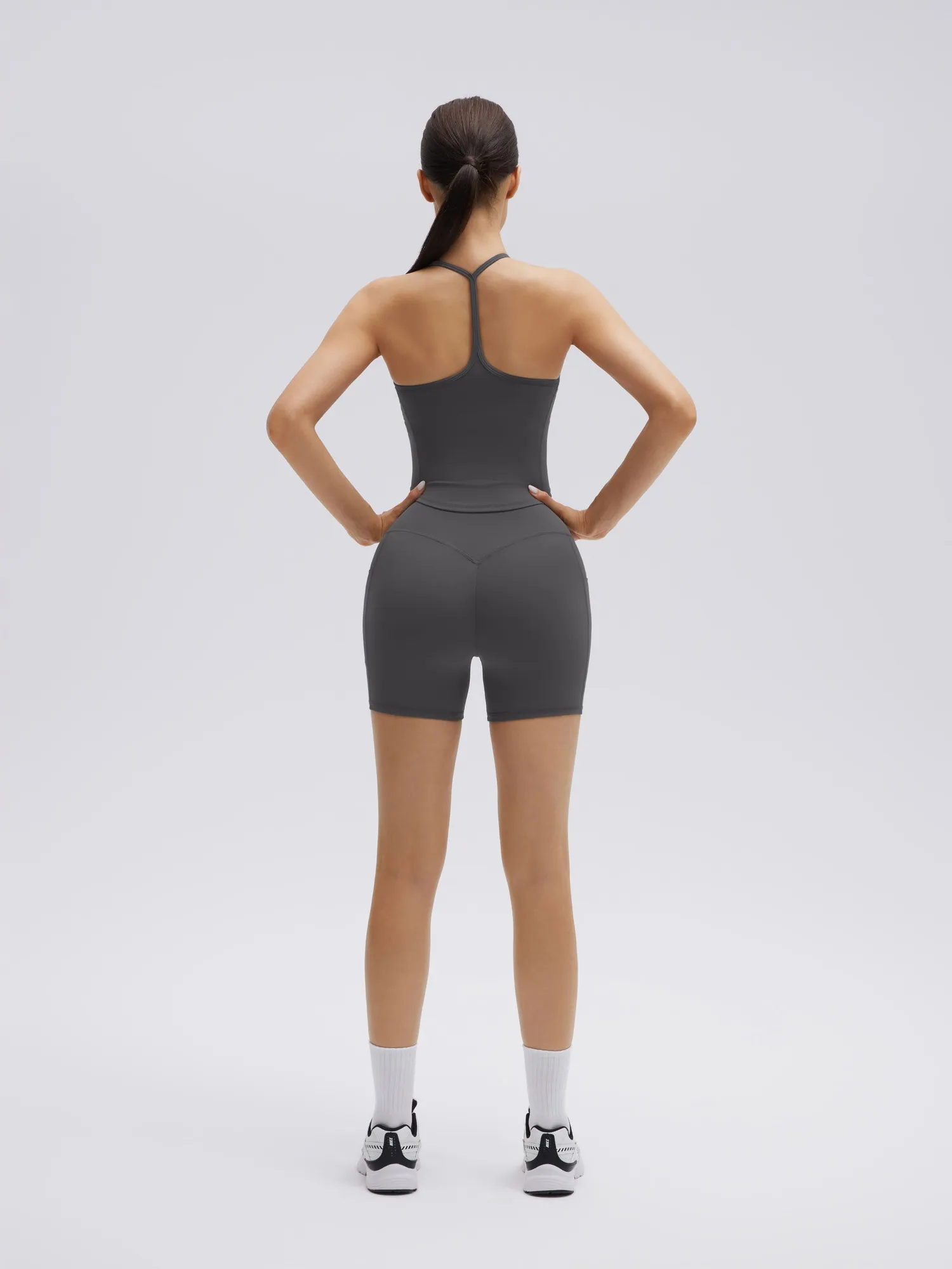 Y back strap Shorts Outfits Workout Sets - Image 23