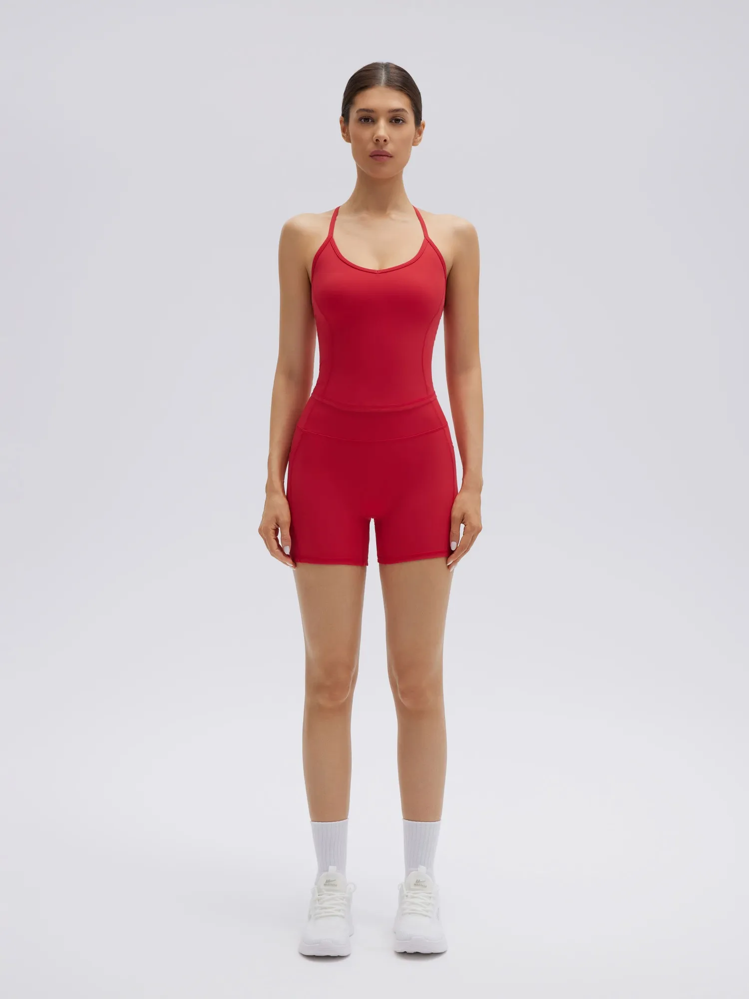 Y back strap Shorts Outfits Workout Sets - Image 31