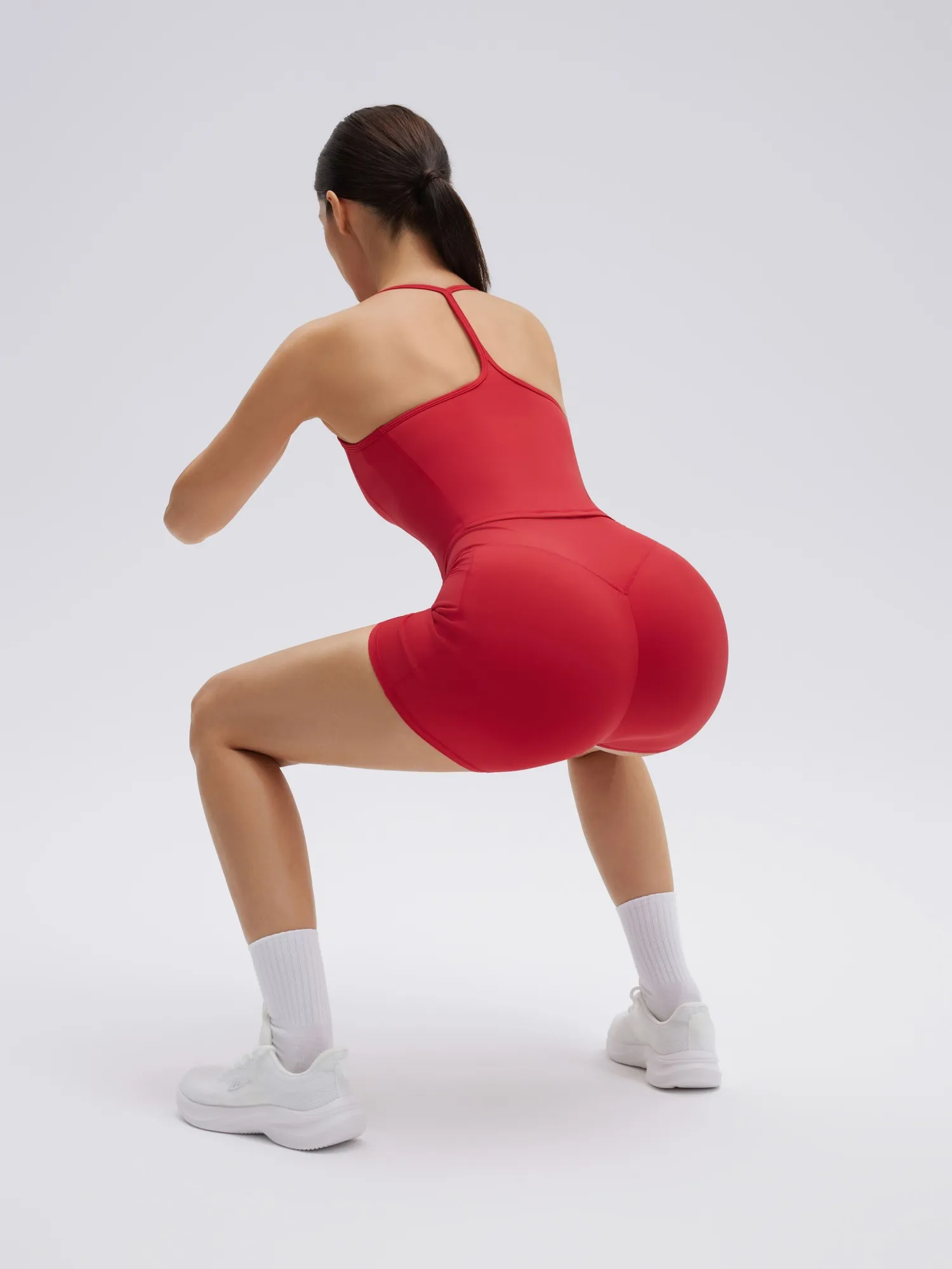 Y back strap Shorts Outfits Workout Sets - Image 36