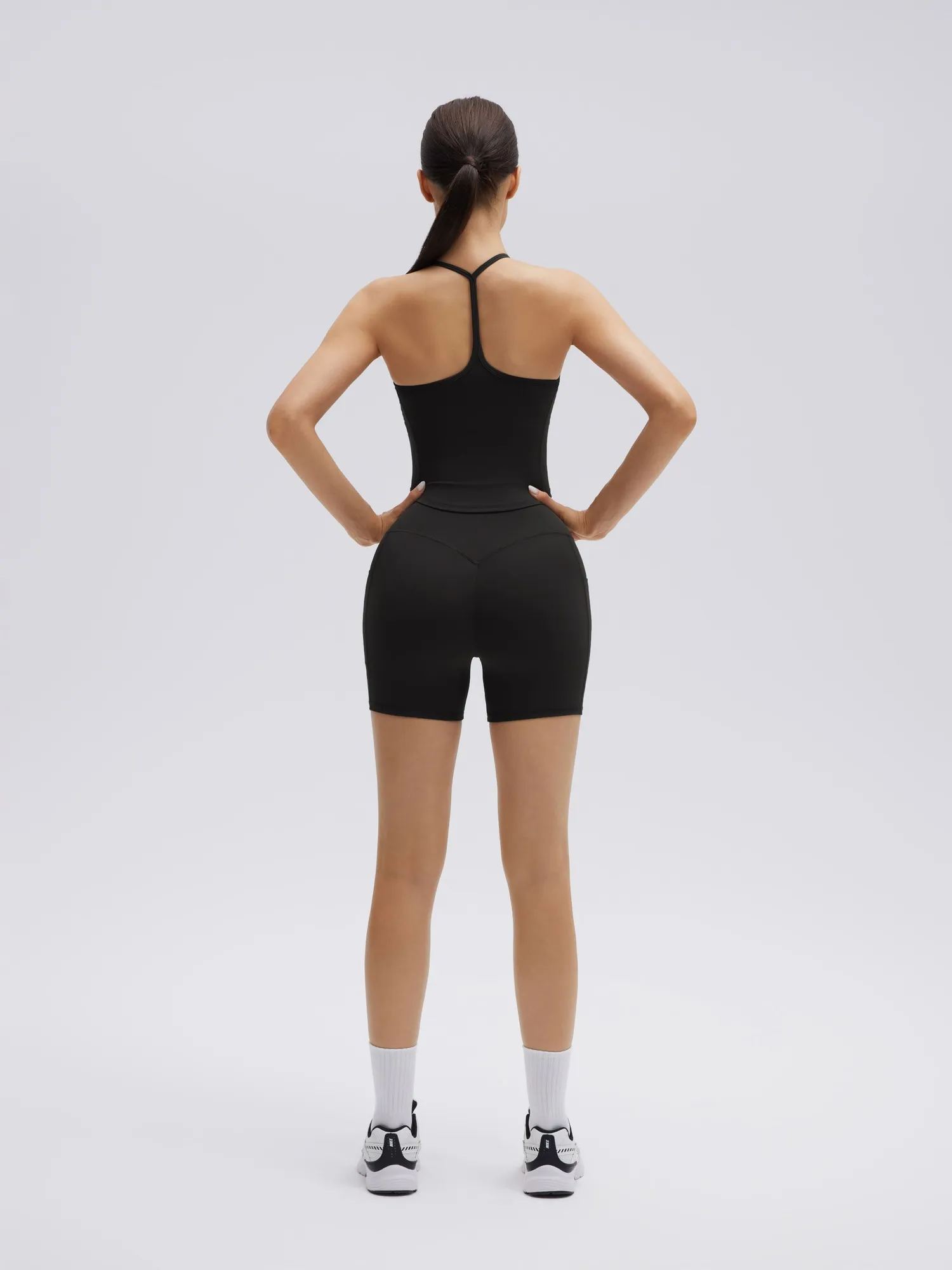 Y back strap Shorts Outfits Workout Sets - Image 5