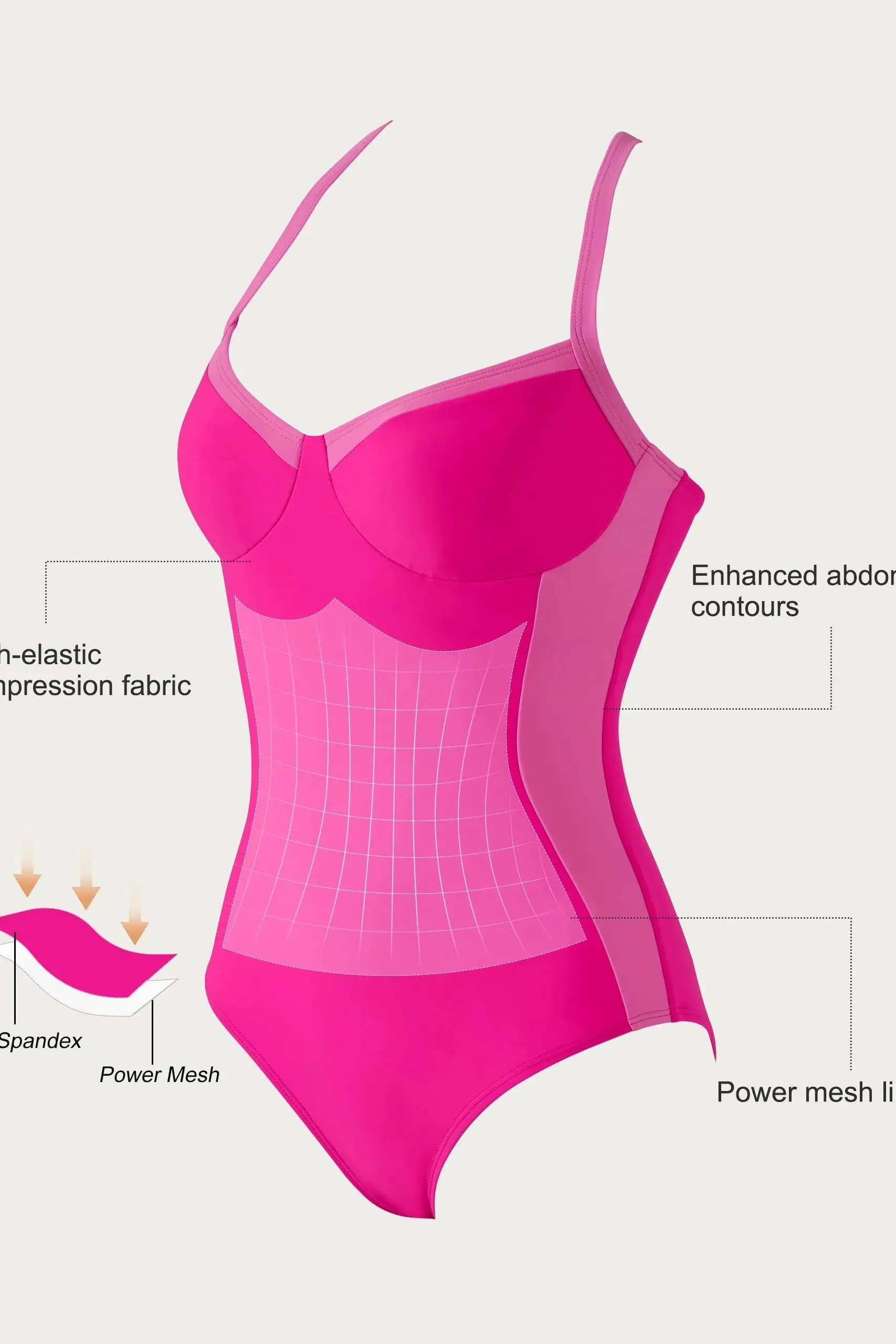 Crisscross Back Color Block Bathing Suit - Image 15