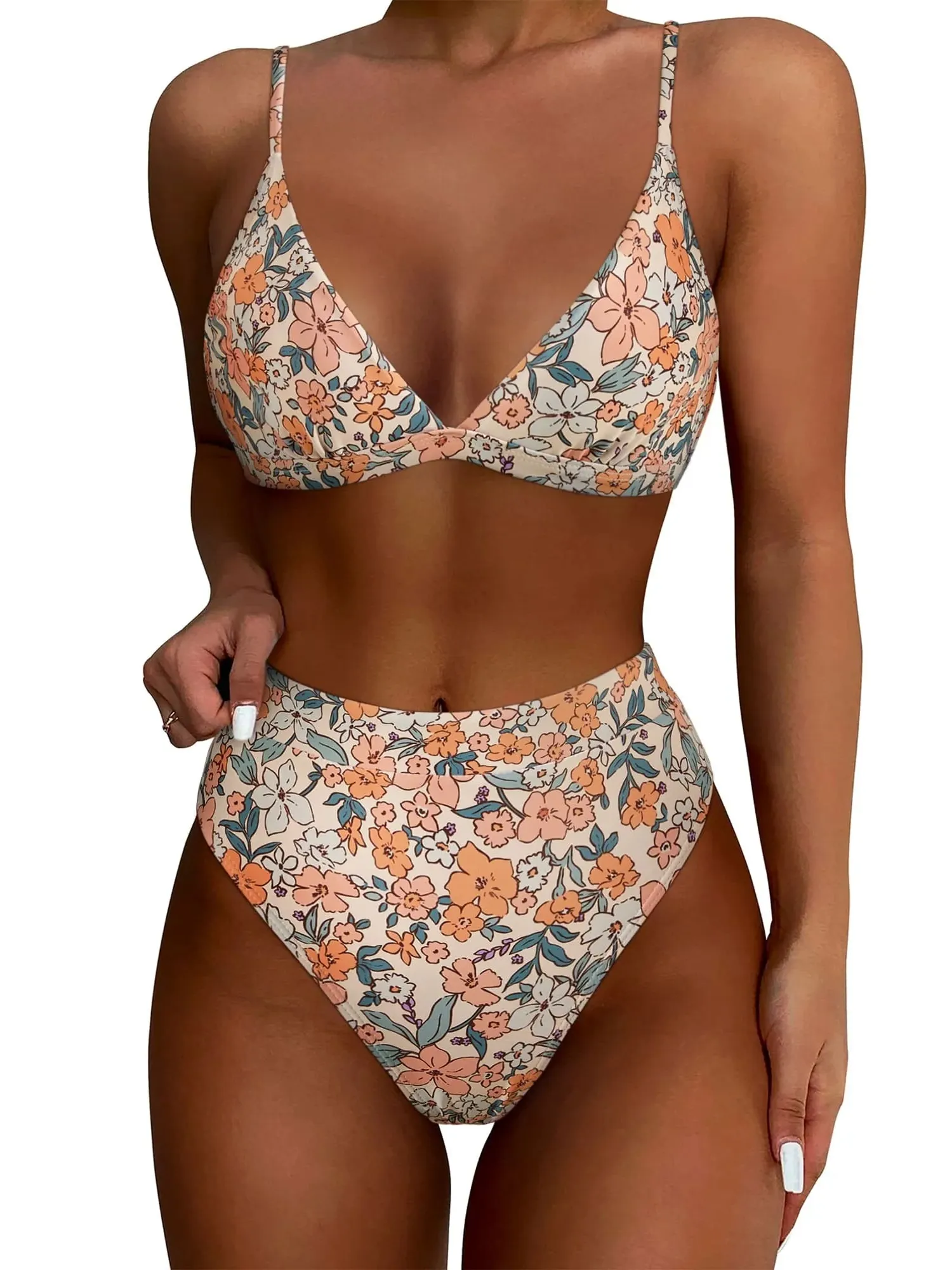 Triangle High Cut Bikini Set - Image 7