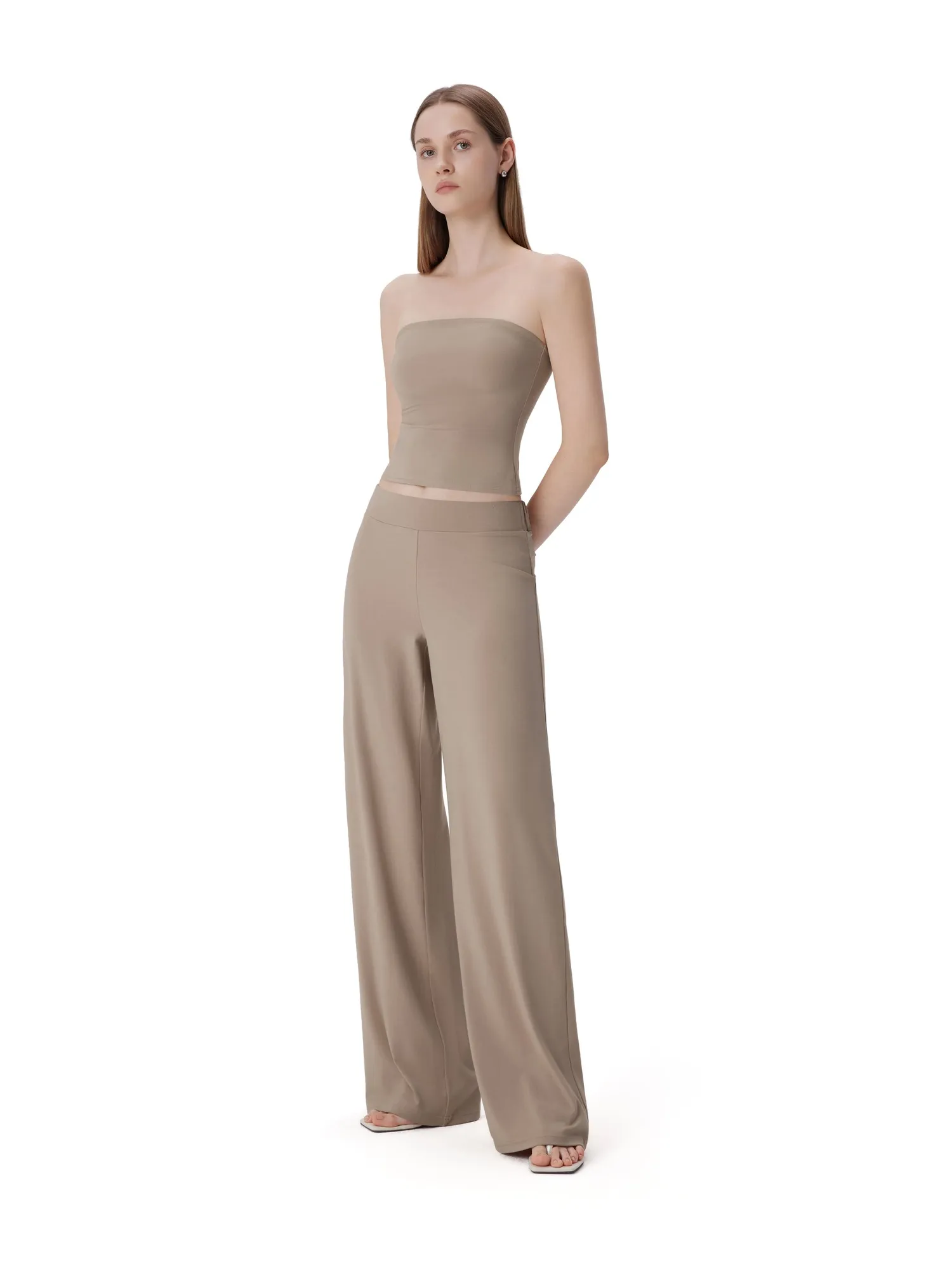 Tube Wide Leg Pants 2 Piece Lounge Set - Image 32